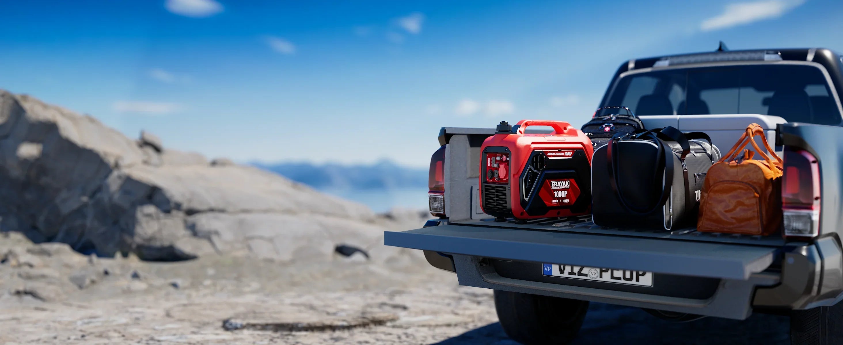 Erayak 1000P inverter generator providing 1000 running watts and 1050 peak watts for quiet, stable portable power