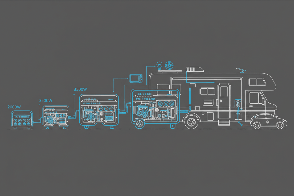 Best RV Generator Size: Choosing the Right Wattage for Your Setup - Erayak Power