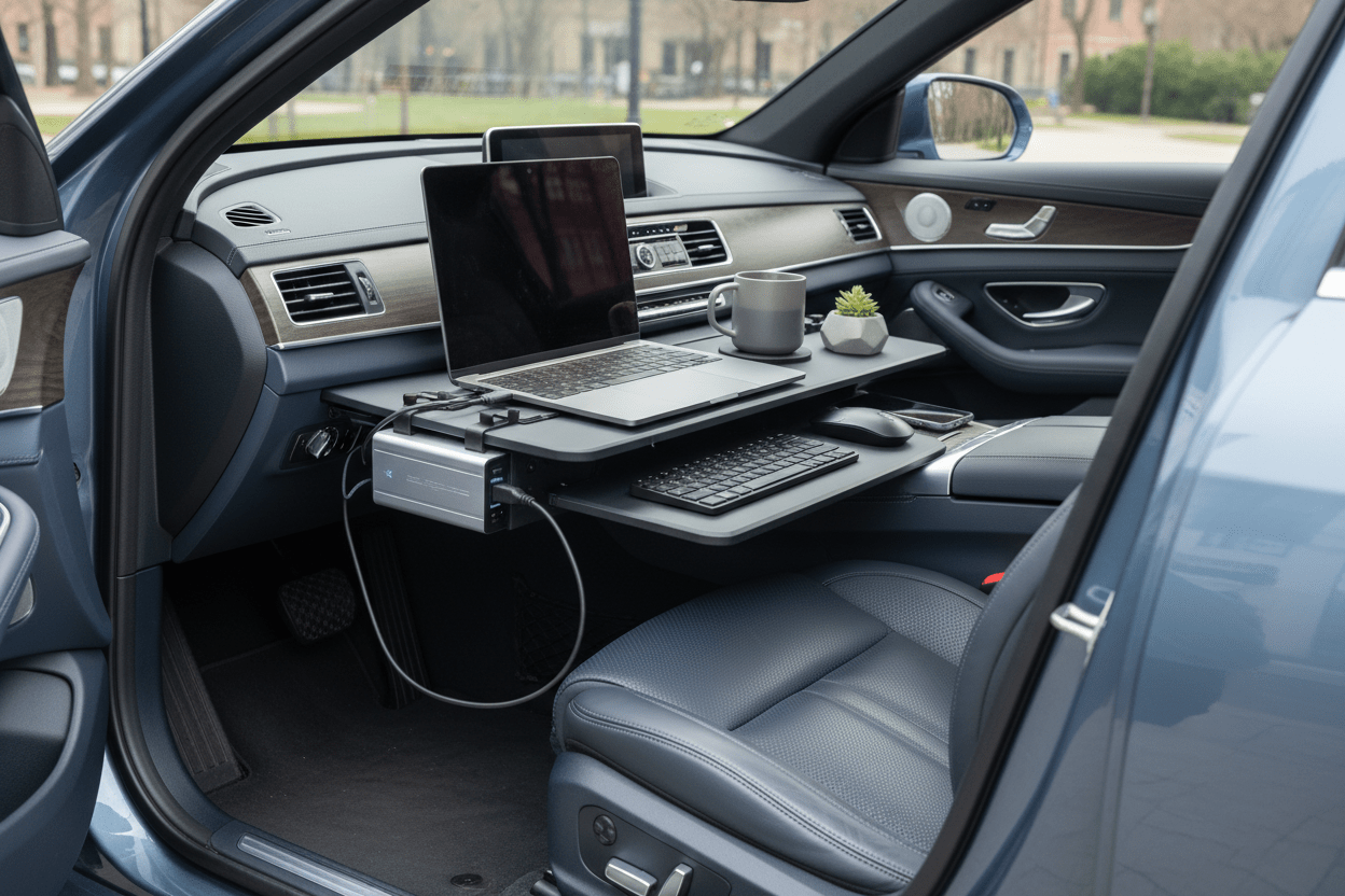 In Car Workstation Setup - Erayak Power
