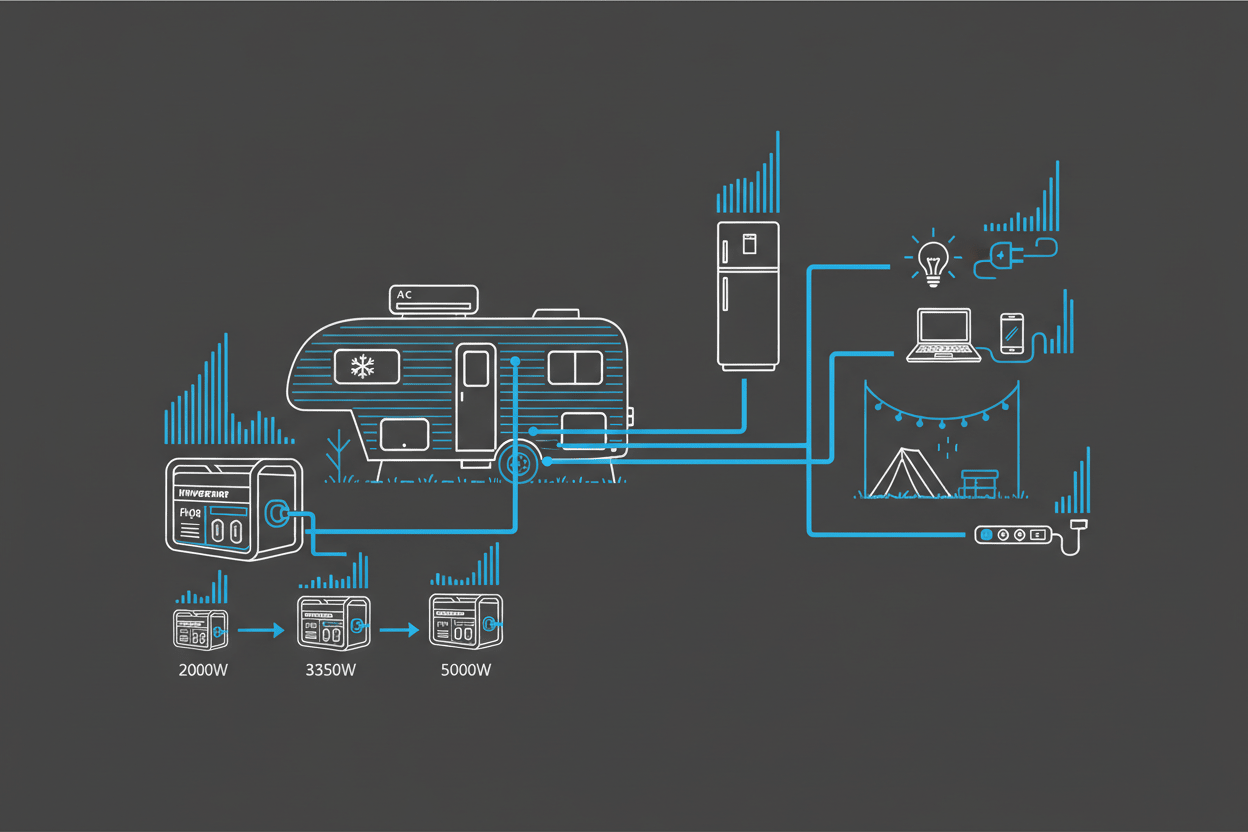 RV Generator Wattage Requirements: How Much Power Do You Really Need? - Erayak Power