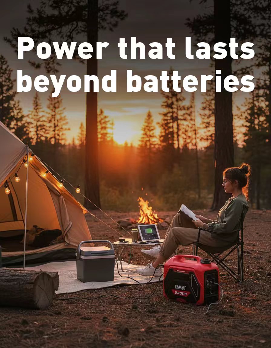 Erayak 2400W Inverter Generator - 20 Amp Portable Quiet Power For Home, Camping & RV