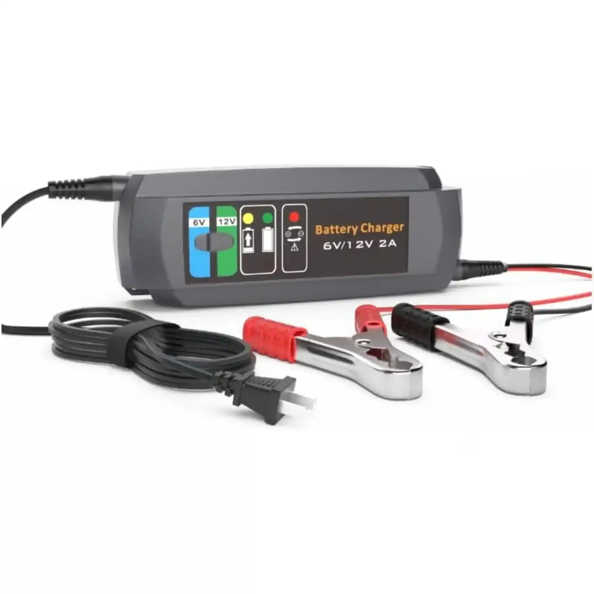 6V/12V 2 Amp Smart Battery Charger – Car Battery Maintainer & Trickle/Float Charger - Erayak Power