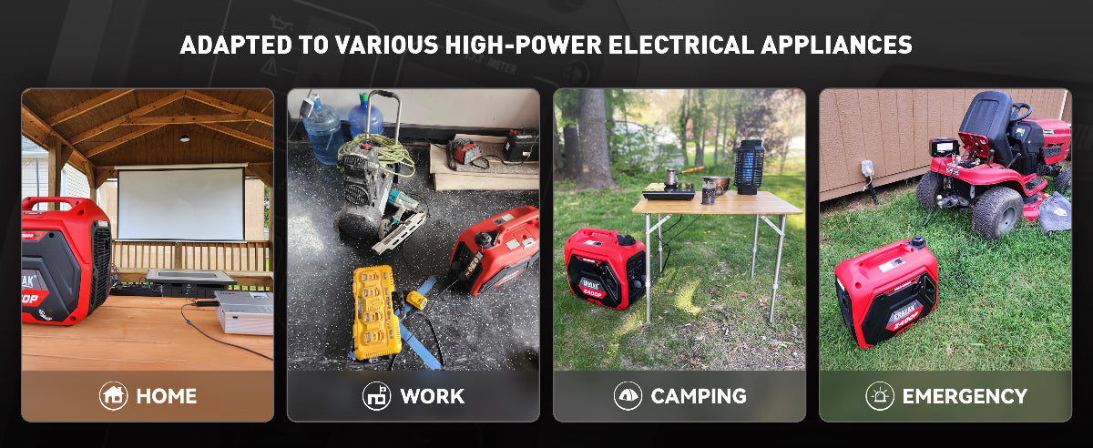 erayak 2400 watt inverter generator home work camping emergency