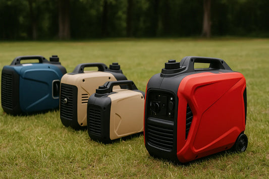 Multiple portable inverter generators in an outdoor camping setting