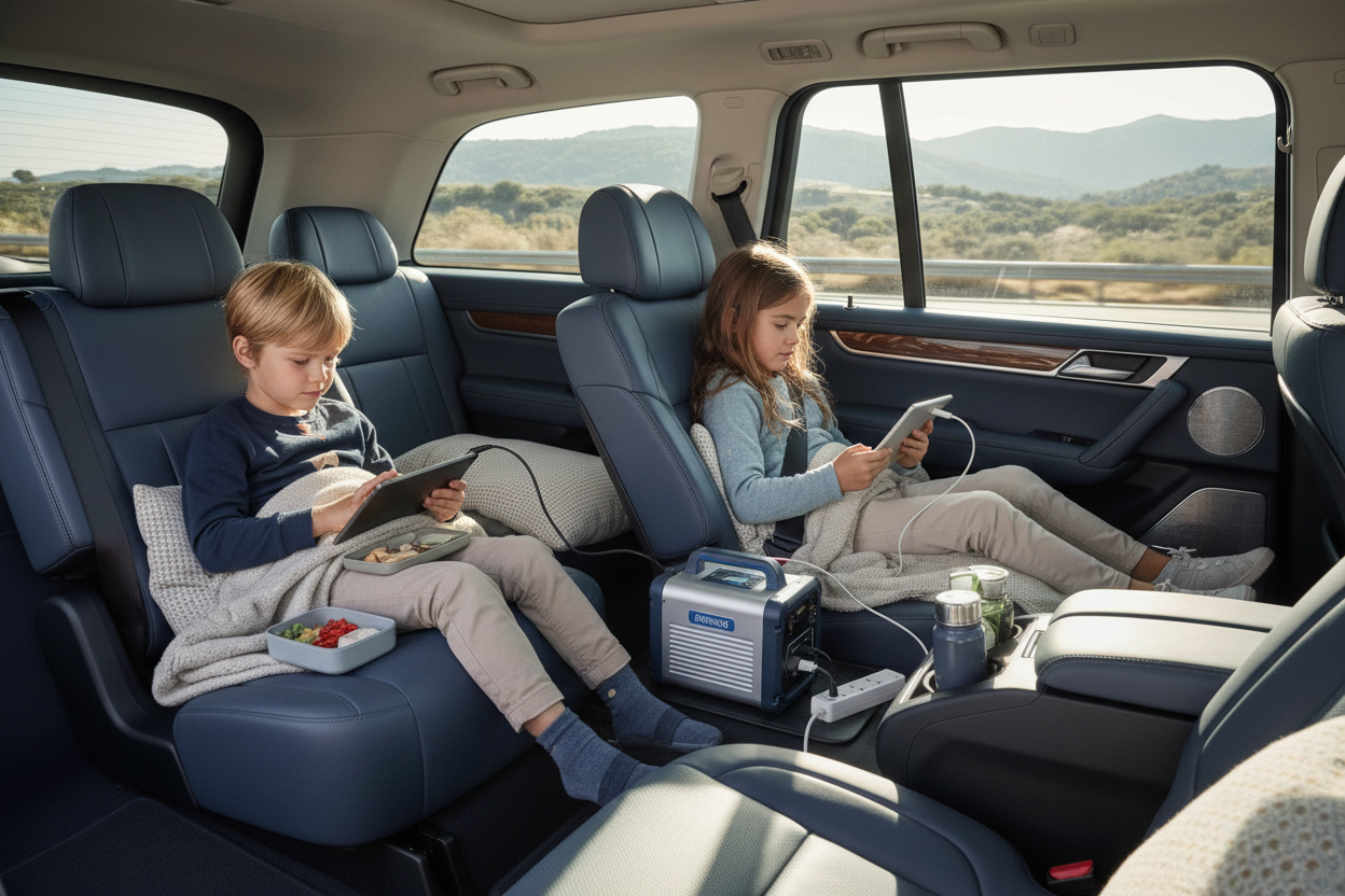 Keeping Kids Entertained With Charged Devices on Road Trips