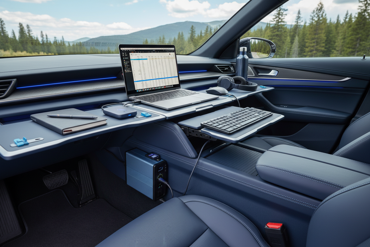 Portable Office in Your Car