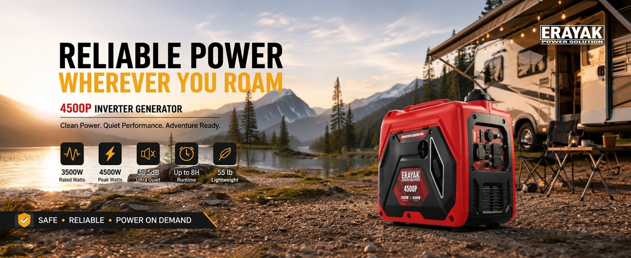 What Can a 4500 Watt Generator Run? Home, RV & AC Load Guide - Erayak Power