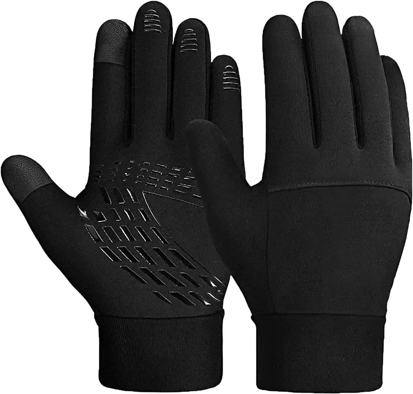 Kids Gloves Winter Waterproof Coating Warm Thick Fleece Touchscreen Anti-Slip for Boys Girls 3-15 Years Cycling School