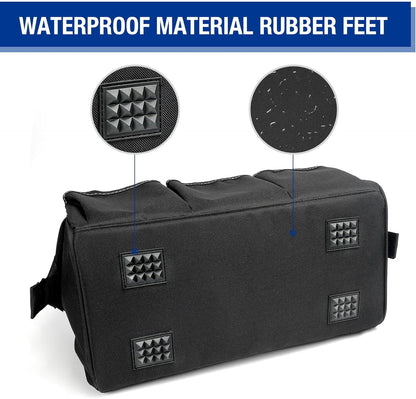 WORKPRO 18-Inch Close Top Wide Mouth Storage Tool Bag with Adjustable Shoulder Strap, Sturdy Bottom