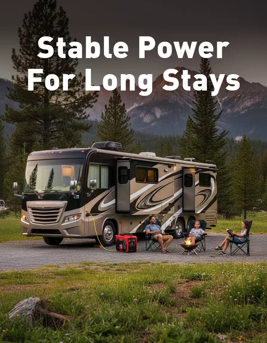 Erayak 4500 Watt Inverter Generator – 30 Amp Portable Super Quiet Power For Camping, RV & Home Backup Power