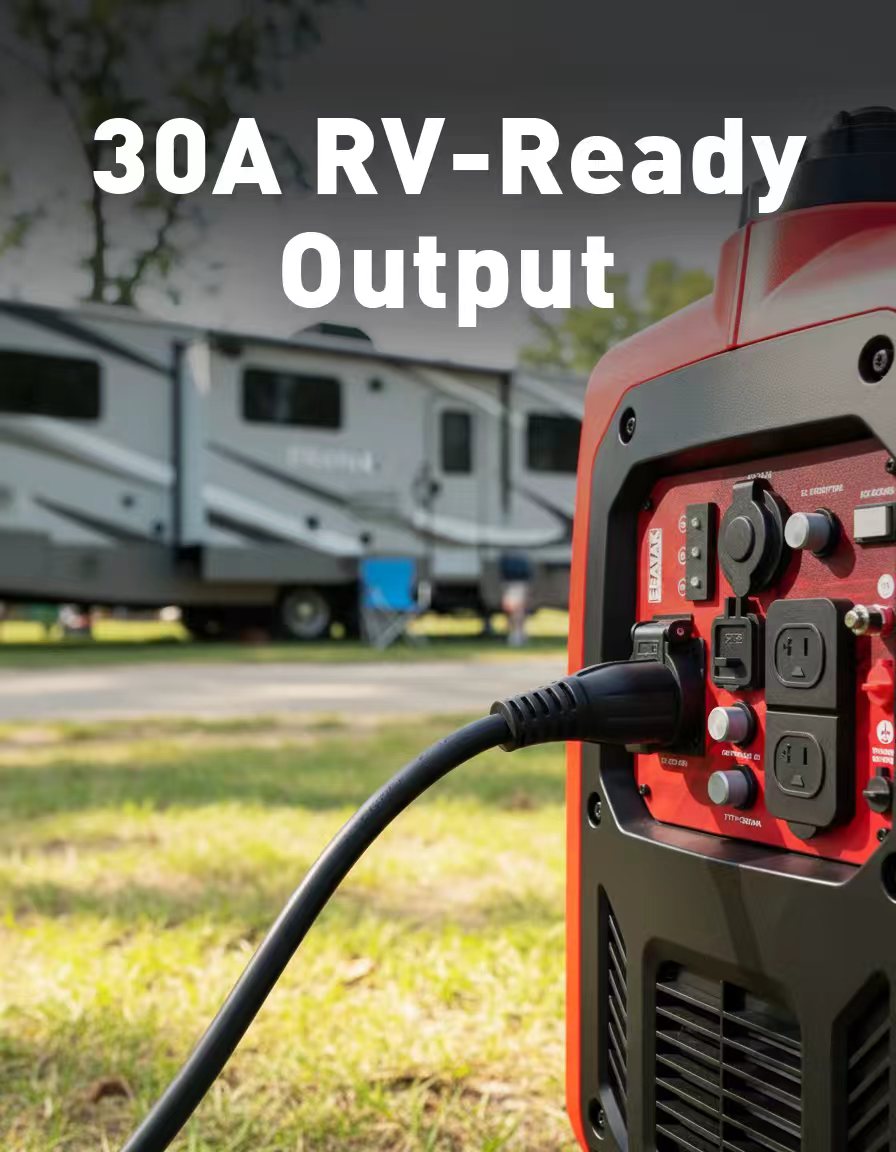 Erayak 4500 Watt Inverter Generator – 30 Amp Portable Super Quiet Power For Camping, RV & Home Backup Power