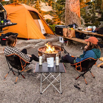 Sportneer Camping Table, Camping Tables That Fold up Lightweight Camp Table Portable Table Foldable Aluminum Folding Camp Table for Camping Picnic Backpacking Beach BBQ Cooking