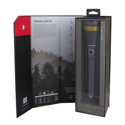 10,000 Lumen Rechargeable LED Flashlight with Power Bank, Waterproof for Camping