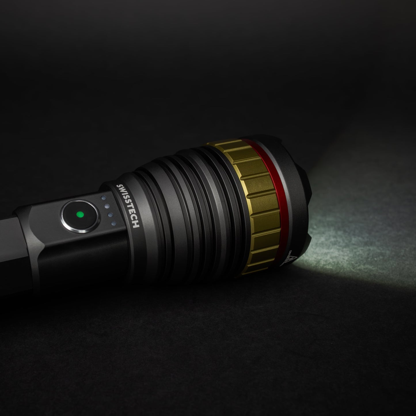 10,000 Lumen Rechargeable LED Flashlight with Power Bank, Waterproof for Camping