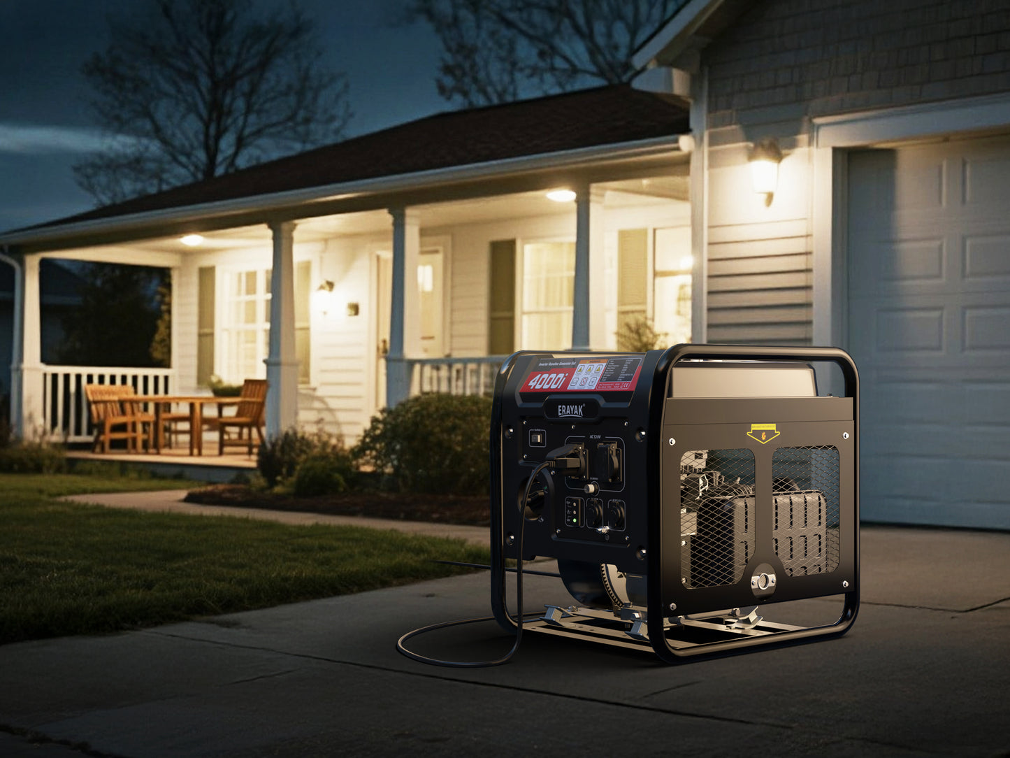 Erayak 4000W Inverter Generator, Portable Power For Home, RV, Outdoor Use
