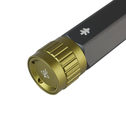 10,000 Lumen Rechargeable LED Flashlight with Power Bank, Waterproof for Camping