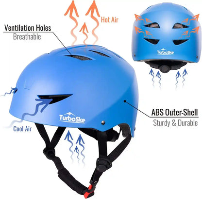 Skateboard Helmet, Cpsc-Compliant Bike Helmet BMX Helmet Multi-Sport Helmet for Youth Men and Women