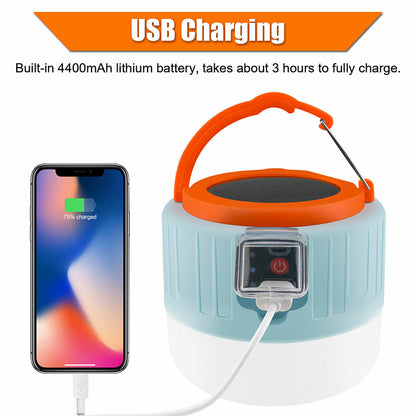 Solar Camping Lantern Solar Camping LED Light, Outdoor Camping LED Light with Remote Control, Power Bank for Camping Climbing Fishing Outdoor Activity