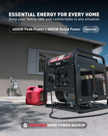 Erayak 4000W Inverter Generator, Portable Power For Home, RV, Outdoor Use
