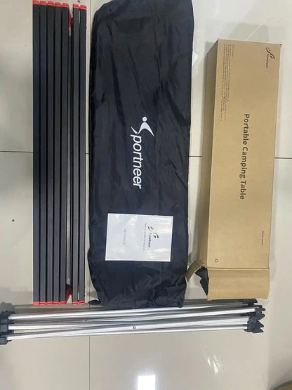 Sportneer Camping Table, Camping Tables That Fold up Lightweight Camp Table Portable Table Foldable Aluminum Folding Camp Table for Camping Picnic Backpacking Beach BBQ Cooking