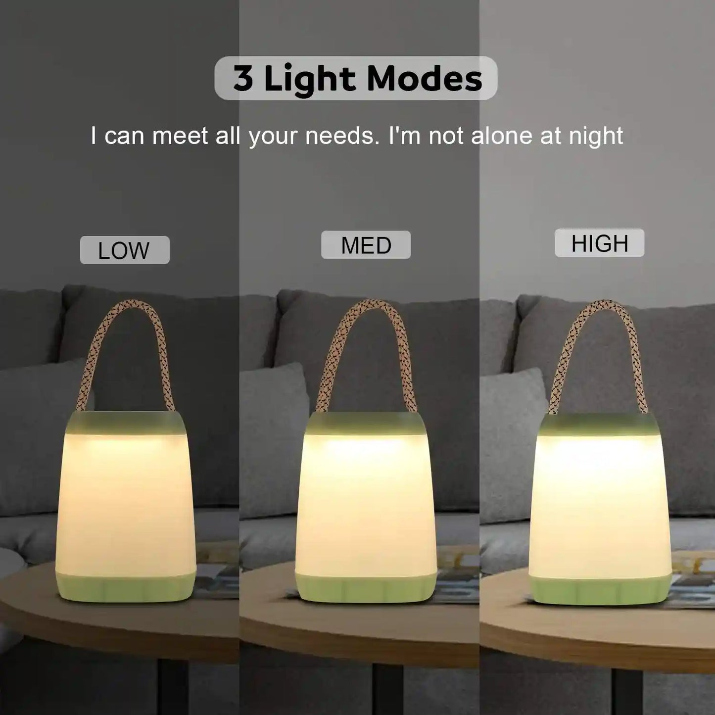 3 Modes Battery Powered Portable LED Tent Lantern