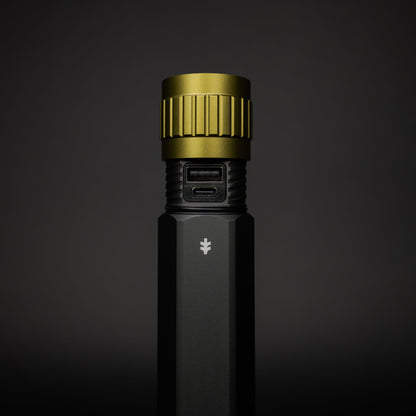 10,000 Lumen Rechargeable LED Flashlight with Power Bank, Waterproof for Camping