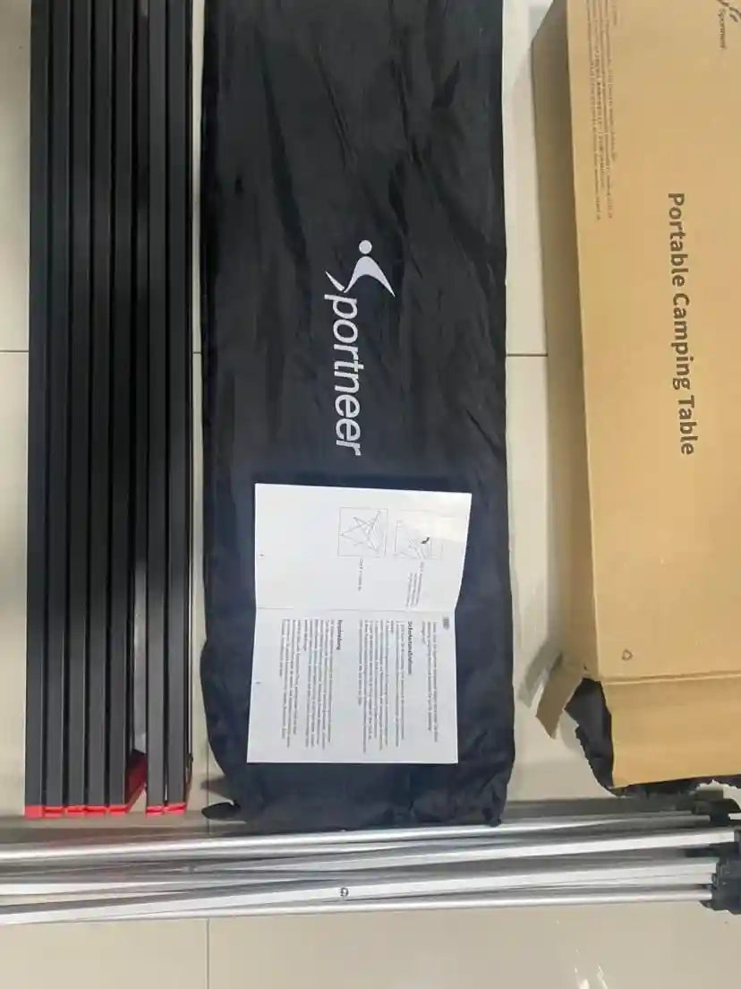 Sportneer Camping Table, Camping Tables That Fold up Lightweight Camp Table Portable Table Foldable Aluminum Folding Camp Table for Camping Picnic Backpacking Beach BBQ Cooking