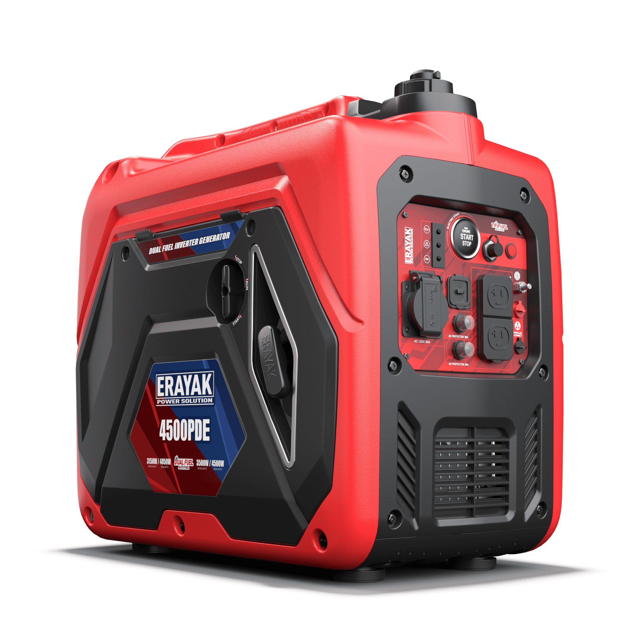 Certified Refurbished | Erayak 4500PD Inverter Generator – Factory Renewed, Same Reliable Power at a Lower Price - Erayak Power - Portable Inverter Generator - EK-4500PDEUS-RE