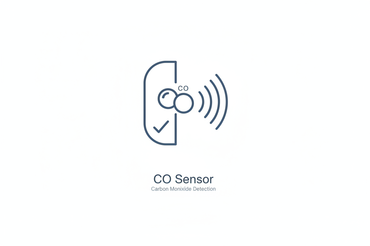 CO Sensor Safety Icon