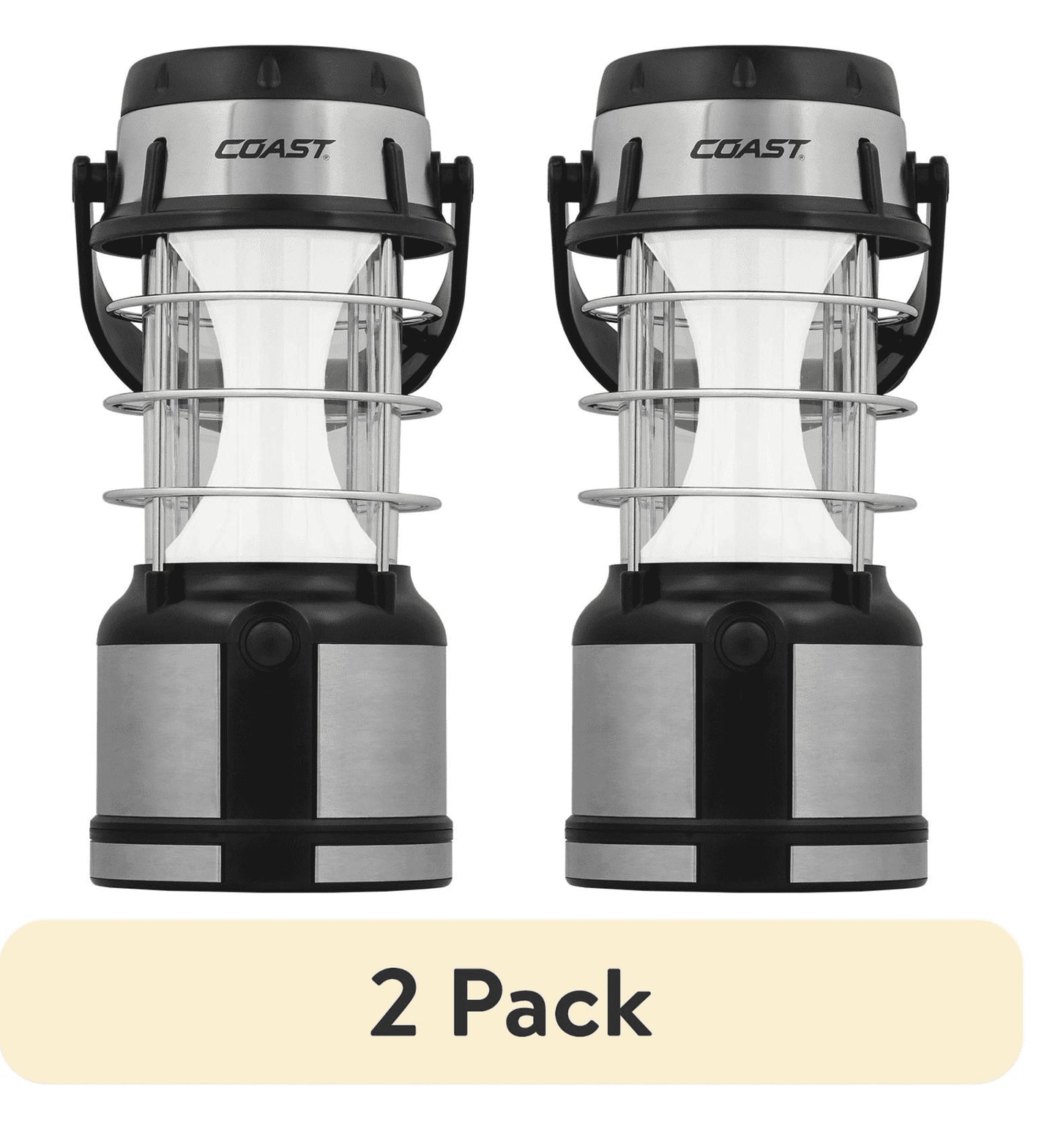 (2 Pack)  EAL18 LED Lantern – 460 Lumens, Dual Color (White & Red), 4 Light Modes, IP54 Rated