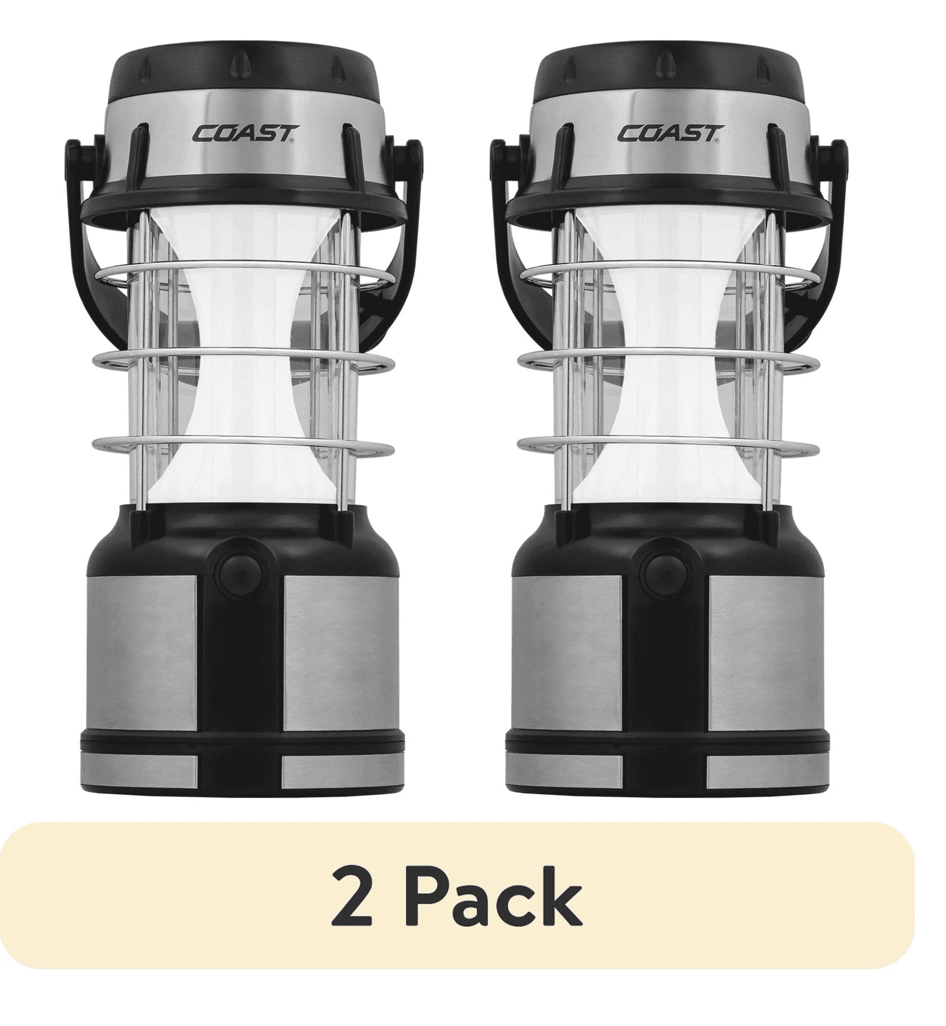 (2 Pack)  EAL18 LED Lantern – 460 Lumens, Dual Color (White & Red), 4 Light Modes, IP54 Rated