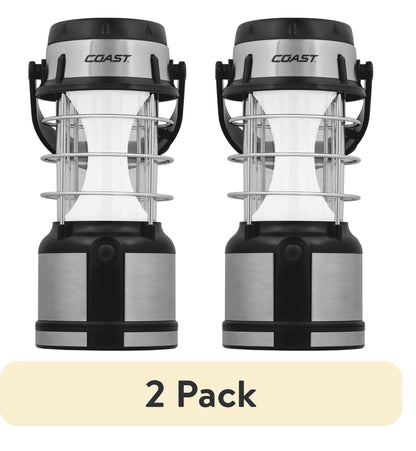 (2 Pack)  EAL18 LED Lantern – 460 Lumens, Dual Color (White & Red), 4 Light Modes, IP54 Rated