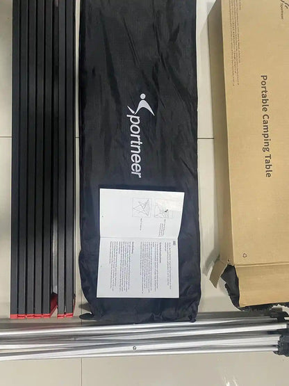 Sportneer Camping Table, Camping Tables That Fold up Lightweight Camp Table Portable Table Foldable Aluminum Folding Camp Table for Camping Picnic Backpacking Beach BBQ Cooking