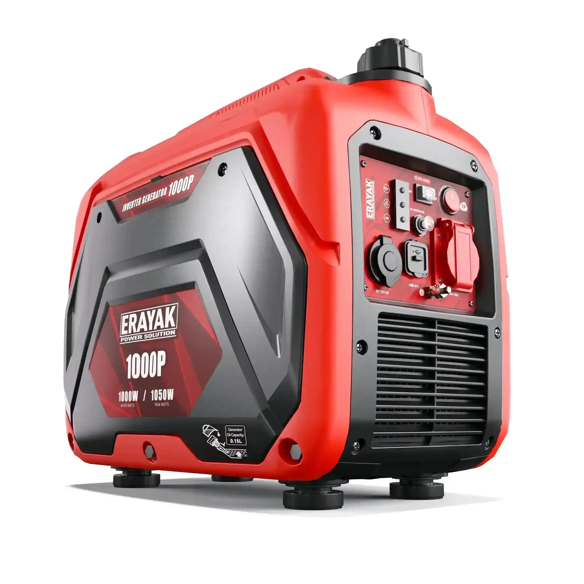 ERAYAK 1000W Inverter Generator, Quiet Portable for Camping, RV & Home - Erayak Power
