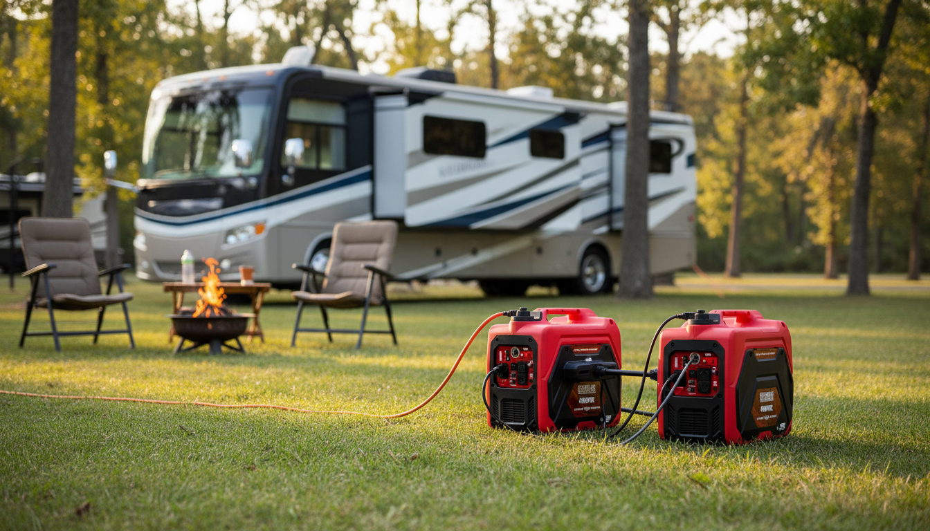 Erayak 4500W Dual Fuel Inverter Generators Dual Bundle with Parallel Kit for RV & Home Backup - Erayak Power - 