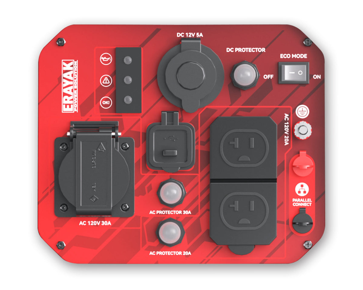 erayak_4500_watt_inverter_generator_control panel m