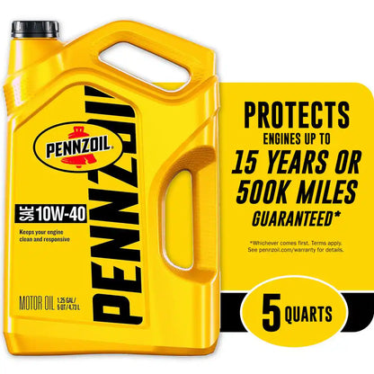 SAE 10W-40 Motor Oil 5 Qt.